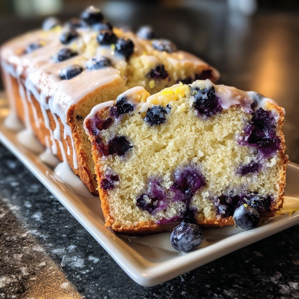 Baking & Desserts Lemon Blueberry Loaf Cake