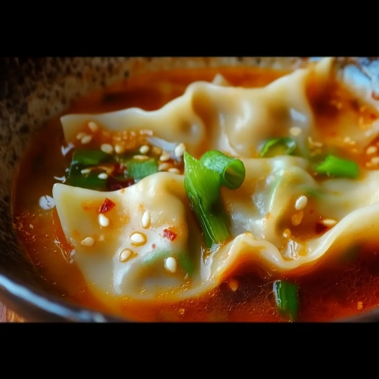 Thai Coconut Curry Dumpling Soup