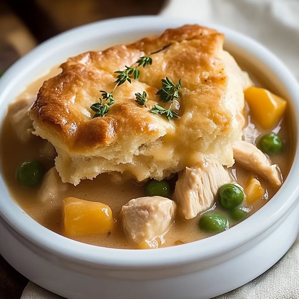 Easy Chicken Cobbler with Biscuit Topping