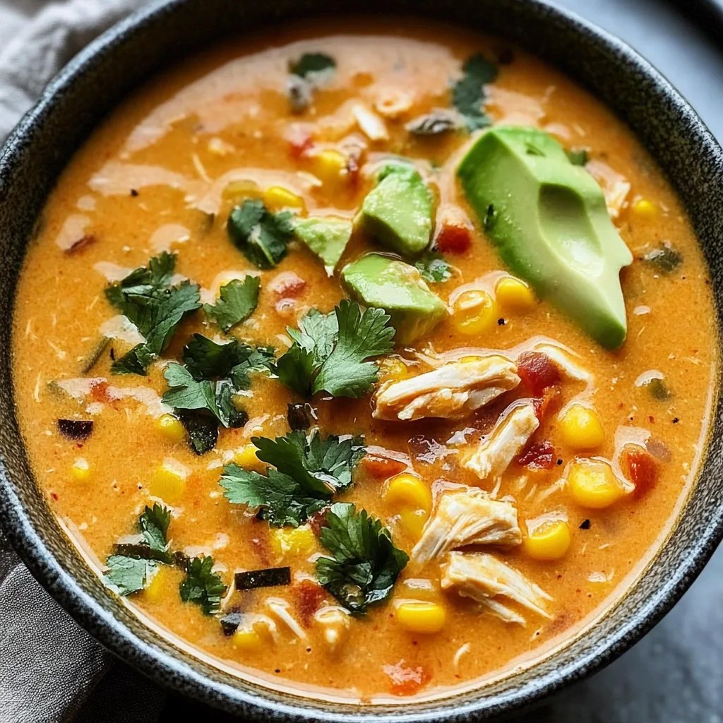 Creamy Chicken Enchilada Soup