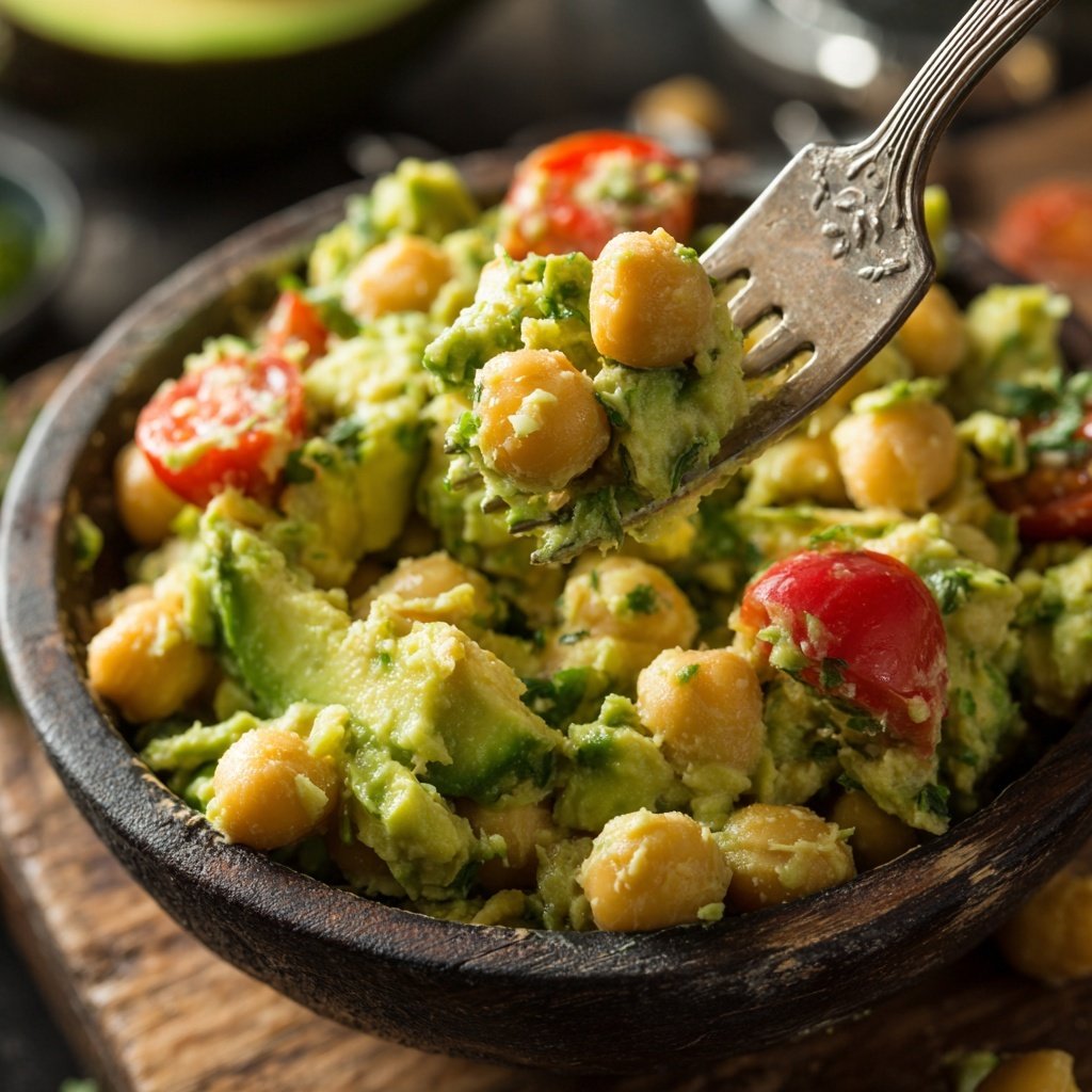 Healthy & Light Avocado Chickpea Salad
