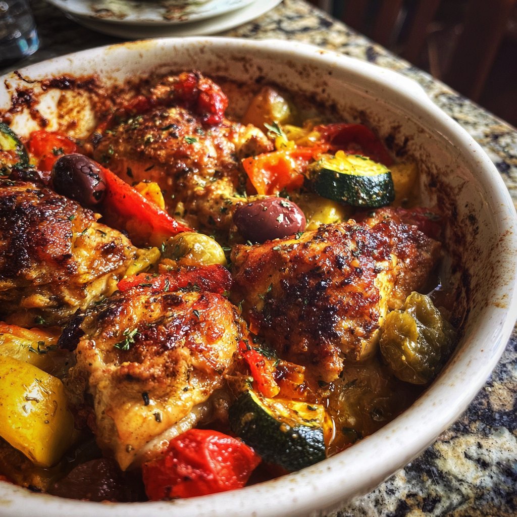 Healthy Mediterranean Chicken Bake