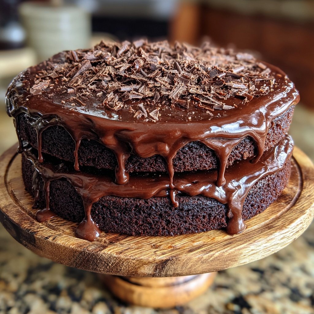 Moist Chocolate Layer Cake From Scratch
