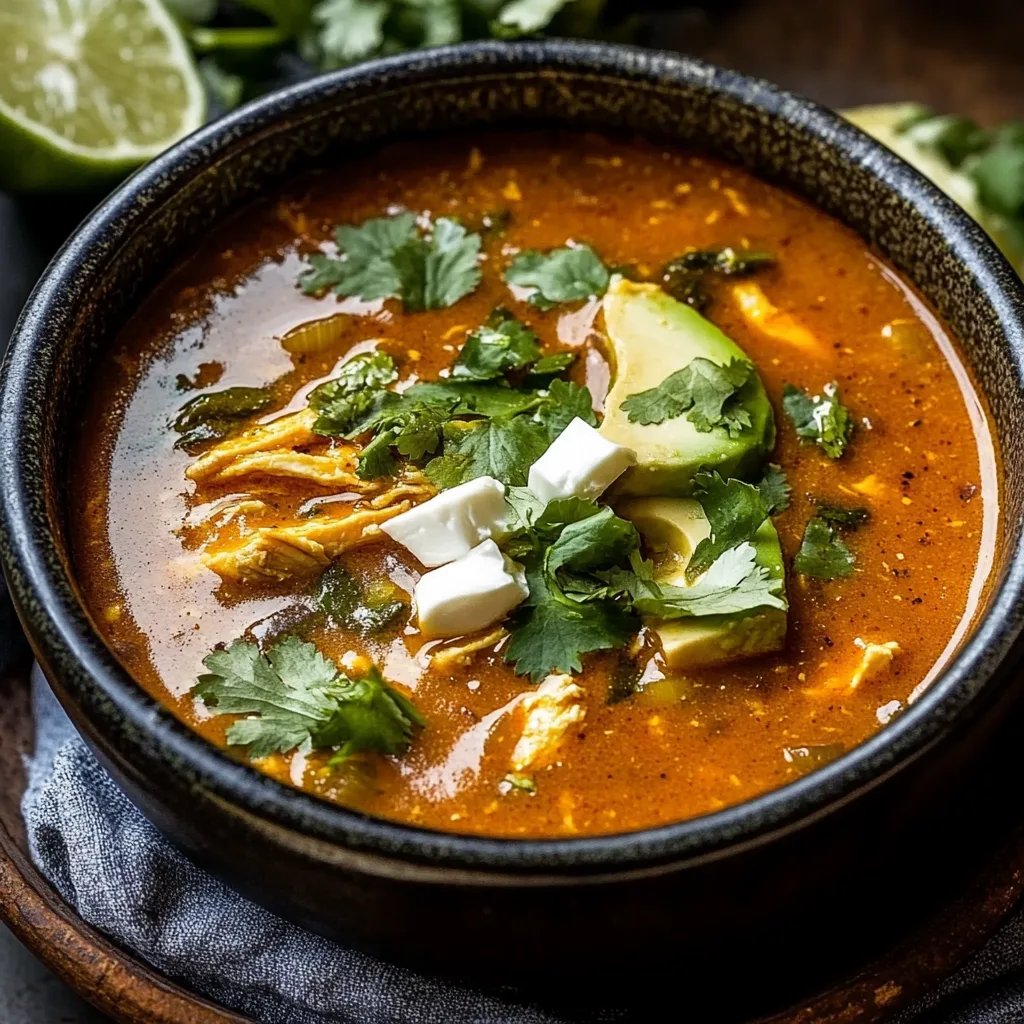 Poblano Chicken Tortilla Soup