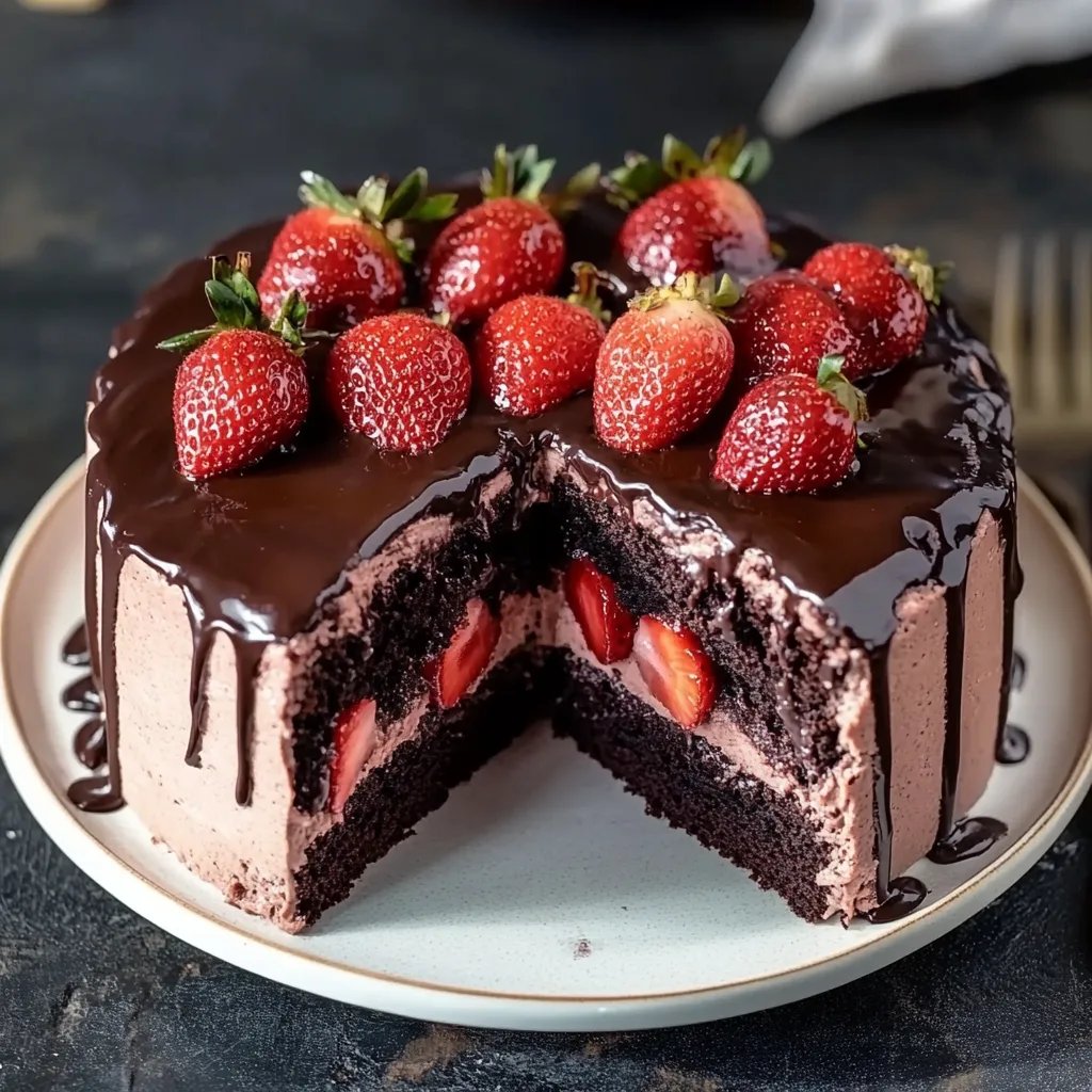 Strawberry Chocolate Cake