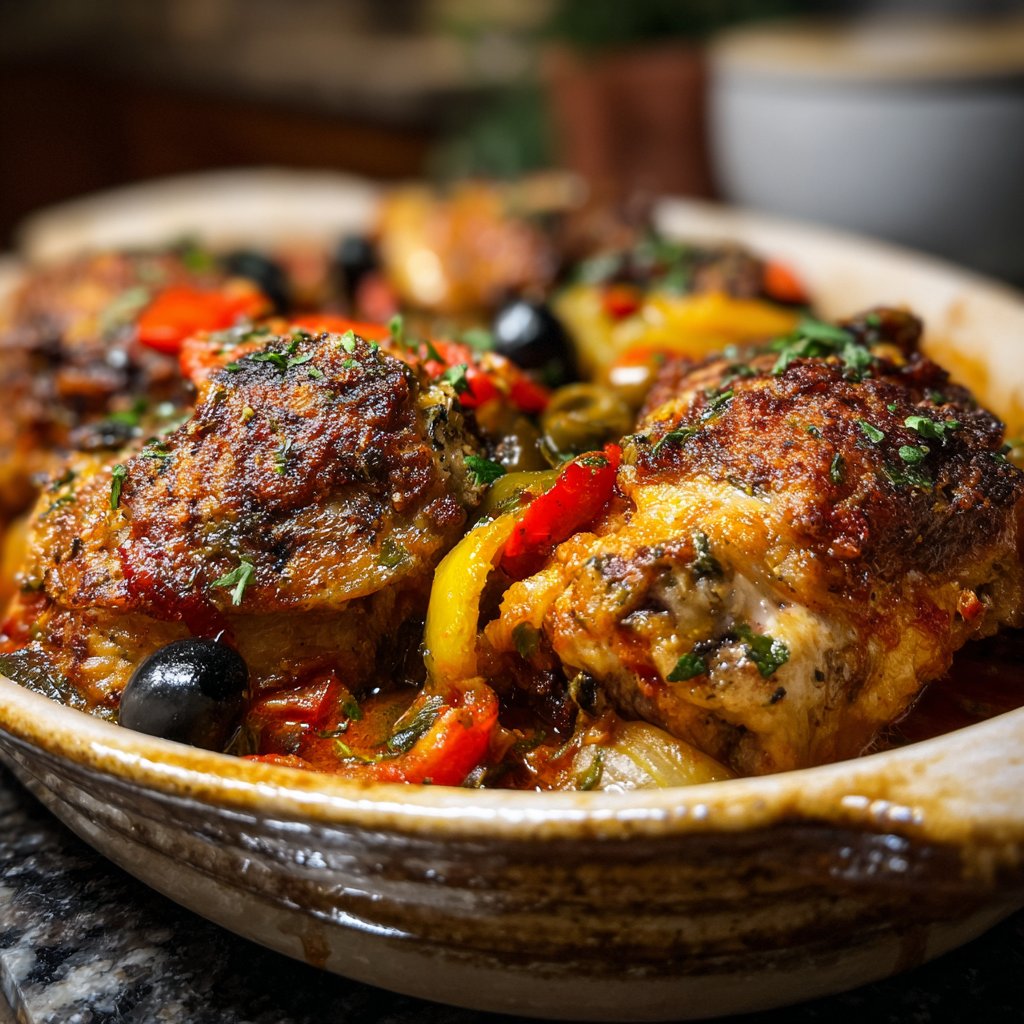 Mediterranean Baked Chicken With Vegetables